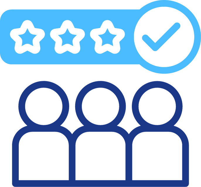 Icone clients satisfait